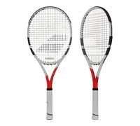 BABOLAT Boost Strike Strung Racket - White/Blanco Rojo, Size 2