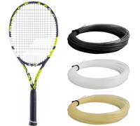 Babolat - Evo Aero Covered Tennis Racket Standard Size Yellow/Black Graphite Ideal for Casual to Regular Players Optimised Power and Comfort