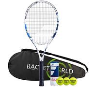 Babolat Evoke Team Tennis Racket, Racketworld Premium Carry Case & 3 Tennis Balls