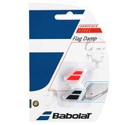 BABOLAT FLAG DAMP X 2 Vibration dampener - Black - (noir rouge fluo), UNIQ