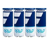 Babolat Gold All Court Tennis Balls, 4 Cans | 12 Balls (3 Balls/Can)