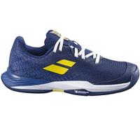 Babolat Men's, Jet MACH 3 JR AC B Tennis Shoes, Size 35.5, Dark Blue, Reinforced Upper Support, Comfort and Optimal Cushioning, Durable Michelin Sole, Agility and Speed on The Court, EU