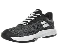Babolat Men's, Jet Tere 2 AC M Tennis Shoes, Size 46, Black/White, Breathable Mesh Upper, Cushioning EVA, Side Reinforcements for Stability, Durable Michelin Sole, 11 UK