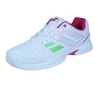 BABOLAT Pulsion BPM Junior Tennis Shoe, White/Pink, UK3