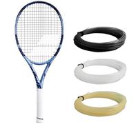 Babolat Pure Drive 107 11th Gen Tennis Racquet (4 3/8" Grip) Strung with White Syn Gut at Mid-Range Tension