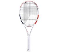 BABOLAT Pure Strike 100 U NC Racket, Adults Unisex, Blanc Rouge Noir (White), 2
