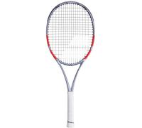 Babolat, Pure Strike TU Tennis Racket - White/Red/Black, Youth 140-150cm, Precision Stability, Hybrid Frame, Balanced Power and Control, Transition to Adult Rackets