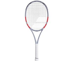 Babolat, Pure Strike TU Tennis Racket - White/Red/Black, Youth 140-150cm, Precision Stability, Hybrid Frame, Balanced Power and Control, Transition to Adult Rackets