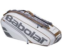 Babolat Pure Wimbledon Racquet Holder x6 Tennis Bag (White), 75 x 32 x 32 cm
