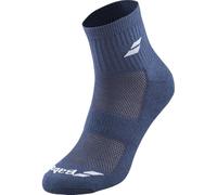 Babolat, Quarter socks set, reinforcements in the forefoot and under the sole, support band under the arch, ventilated zones for optimal breathability, White/Dark Blue/Grey, 47-50