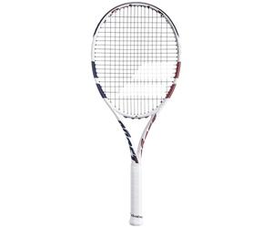 Babolat, Tennis Racket Boost Drive, Grip 1, Coral Blue White, Lightweight Graphite Frame, Large Screen, 16x19 Stringing Plan for Casual Players Wishing to Progress Easily