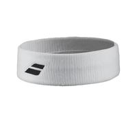 Babolat Unisex Adult Logo Headband, Sports Band Model, One Size, Colour White, Elastic Material, Lightweight and Comfortable, Optimal Moisture Absorption, Perfect Hold for the Hair, Unique