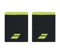 Babolat Unisex Adult Wristband, Jumbo Logo Terry Towelling, One Size, Colour Grey/Yellow, Fast Sweat Absorption, Width 10.5 cm, Wrist Strap for Gymnastics, Tennis, Badminton, Padel