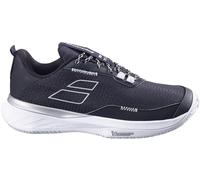 Babolat Women's SFX Evo All Court Tennis Shoes, Black/Silver (Women's US Size 7)
