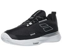 Babolat Women's SFX Evo All Court Tennis Shoes, Black/Silver (Women's US Size 9)