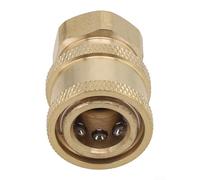 babominimer 1/4 Inch Quick Release Connector High Pressure Adapter Stainless Steel and Copper Union Female Male Fittings Compatible with PA Foam Pot Installation for for Water(Female Connector)