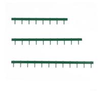 babominimer 1:87 Scale Security Iron Industrial Fencing for Model Railways, 63.7cm Total Length, Dark Green and Silver 3-Piece Set, 3D Printed Lawn Ornament for Garden Dé(3 Sets of Green)