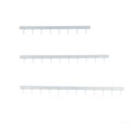 babominimer 1:87 Scale Security Iron Industrial Fencing for Model Railways, 63.7cm Total Length, Dark Green and Silver 3-Piece Set, 3D Printed Lawn Ornament for Garden Dé(3 Sets of Silver)