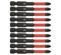 babominimer 10 Pack PH2 Magnetic Screwdriver Bit Set with Anti-Slip Long Driver Drill Bits, Alloy Steel Construction, 1/4 Inch Hex Shank Quick Change Compatible with Manu(65mm)