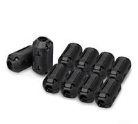babominimer 10 Pcs Ferrite Ring Core Noise Suppressor Clips 7mm Inner Diameter Clip-On Cable Cores for Reducing Electromagnetic Interference and Improving Signal Quality