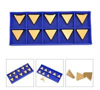 babominimer 10 Pcs TPMR160304 YBC251 CNC Lathe Carbide Inserts, Turning Inserts For Semi-finishing And Finishing, High Clamping Force Cutting Tools, Ground
