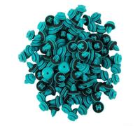 babominimer 100-Piece Automotive Retaining Clips Set for Door Panels, Bumpers, Fenders, Grilles & Splash Guards - Nylon Interior Screw Rivets with Seal Rings, 13mm/18.2mm/