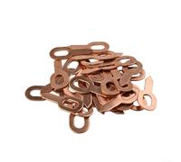 babominimer 100-Piece Dent Puller Rings for Spot Welding, Copper-Plated Recessed Pull Washers for Automotive Body Panel Repair, 55 mm Length, 2 mm Thickness, Long lasting Rust-