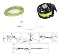 babominimer 100ft Weight Forward Floating Fly Fishing Line, Smooth Nylon Main Line with Tapered Design for Accurate Casting and Long Distance Performance, Suitable for(WF-8F Green fruit)