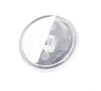 babominimer 100pcs Transparent Sticky Ceiling Hooks with Eyelets, Clear PVC Sticky Back Hooks Compatible with for Hanging Decorations Without Drilling, Strong Round 20mm Hooks for