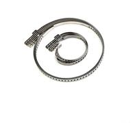 babominimer 10pcs Adjustable for CV Axle Joint Boot Crimp Clamp Kit, 304 Stainless Steel Small 31.75-41.02mm & Large 69.85-127mm Sizes for Car and Truck Driveshaft Boots,