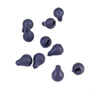 babominimer 10pcs Swivel Connectors for Beads Hook Change Sinker, 8x6mm Black Fishing Tackle for Hair Rigs Carp Fishing, Strong Anti- Outdoor Accessory