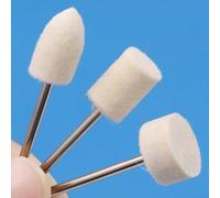 babominimer 12 Pcs Felt Polishing Bits 2.35mm Shank Wool Rotary Tool Accessories Buffing and Grinding Heads for for Metal Glass Jewelry and Wood Superficies Finishing Craft(Without Box)