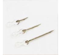 babominimer 12pcs Stainless Steel Carp Fishing Bait Spikes with Silicone Rings, Boilie Pins for Hair Rigs and Ronnie Rigs, Secure Barbed Design, Easy Change Hook Bait,(7mm)