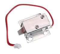babominimer 12V Electronic Solenoid Lock for Cabinet Safe or Door, Compact Electromagnetic Latch Catch with Rust Proof Design and 1 Second, 0.35A DC Input,