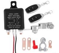 babominimer 12V Remote Control Battery Disconnect Switch 200A DC Isolator for Relay Anti-Theft Cut Off with Dual 320ft Remotes for Car SUV for ATV UTV Van Trailer Agricultural and