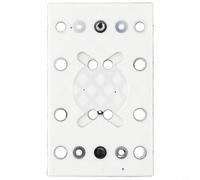 babominimer 130x80mm Sanding Pad with 12 Holes, Replacement Backing Plate for RTS 400 and for RS 400, PU Foam + Nylon Soft Pad, Regular Density, Square Shape, White and Black