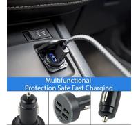 babominimer 150W Fast Car Charger with 4 USB Ports and Type-C PD Adapter for .0 Fast Charging, 5-Port Simultaneous Charging, Over Current/Voltage/