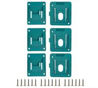 babominimer 18V Battery Wall Mount for BL1860 BL1850 BL1840 BL1830 BL1820 BL1815, Power Tool Storage Rack with Tool Holder, Space Saving ABS Plastic Organizer(3+3 PCS)