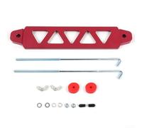 babominimer 190mm Aluminium Battery Tie Down Mount Holder Bracket for Cars Fit Lightweight Alloy with Triangular 5-Hole Secure Design for Civic EG for Reliable Stability(Red)