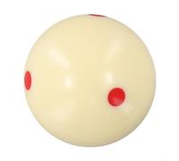 babominimer 2.25 Inch Red 6 Dot Measle Pool Cue Ball, 57.2mm Resin Billiard Training Practice Ball for Spin Control and Cueing Skills Improvement, Indoor Snooker Game