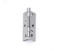 babominimer 2 Pack 304 Stainless Steel Self Closing Spring Door Hinges, Heavy Duty Internal Hinge Hardware for Cabinet or Interior Doors, Automatic Closing Design in