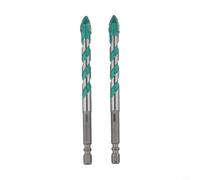 babominimer 2 Pack Carbide Drill Bits Set for Glass Wood Metal Tiles Drywall Brick and Concrete, Four-for Edge Serrated Eccentric Design for Efficient Multi-Material Drilling(12mm)