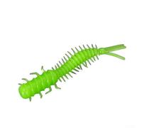 babominimer 20Pcs Soft Plastic Fishing Lures 4.5cm Larva Worm Bait with Three-Tailed Spiral Design PVC Material Colorful Slug Imitation for Freshwater and Saltwater(1)