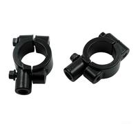 babominimer 25mm M10 Black Motorcycle Handlebar Mirror Mount Holder Clamp Adaptor Aluminum Alloy for Cnc Integrated Format for 1 Inch Handle Bar with Anodized Finish Antirust