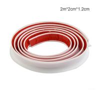 babominimer 2m Bendable Silicone Waterstop Strip Kitchen Countertop Retaining Barrier, Waterproof TPE Splash Guard for Sink, Shower, Bathtub and Floor, to Cut and(White)