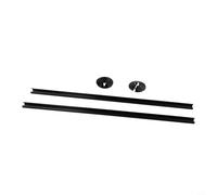 babominimer 2PCS 15mm Radiator Pipe Covers and Collars Set, 500mm Plastic Pipe Sleeve Kit for Copper or Plastic Pipes, Easy Installation Mess-Design, Anthracite Blac(Black)