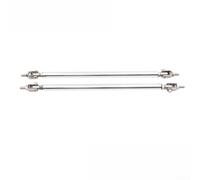 babominimer 2Pcs Adjustable Stainless Steel Support Rods For Vehicle Front Bumper Lip Splitter And Rear Diffuser Providing Extra Stability And Reinforcement With Hinged Joints(Silver)