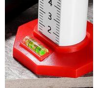 babominimer 2Pcs Dual-Use Equal Height Ruler with High- Scale and Strong Magnetic Base, Long Lasting Aluminum Alloy Measuring Tool for Carpentry, Flooring, Bricklayin(red)