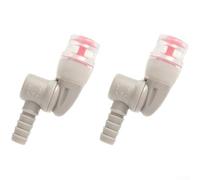 babominimer 2pcs Silicone Bite Valve Replacement Sheath for Hydration Pack Water Bladder Mouthpiece, 360° Rotatable Leakproof Nozzle for Most Hydration Bags(Pink)