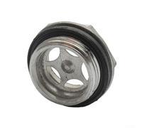 babominimer 3/4 BSPT Male Thread Oil Sight Glass for Air Compressor, Transparent Plastic Hydraulic Accessory